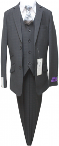 BOYS 5PC. SUIT (BLACK) 2121216